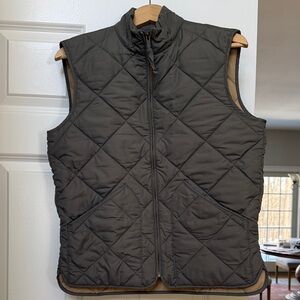 J. Crew Men's Quilted Vest -green